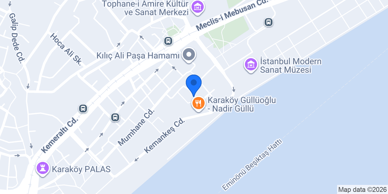 Bonte Karaköy konumu