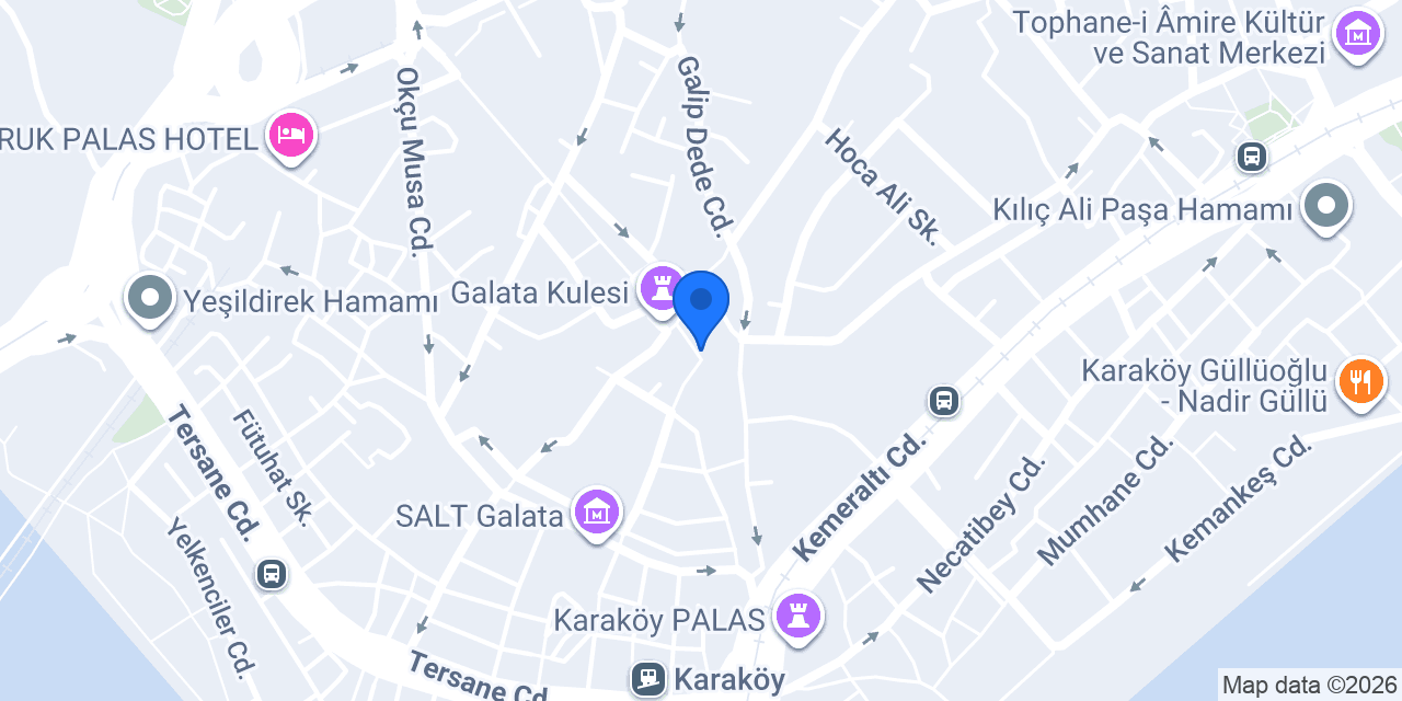Pepo's Galata konumu