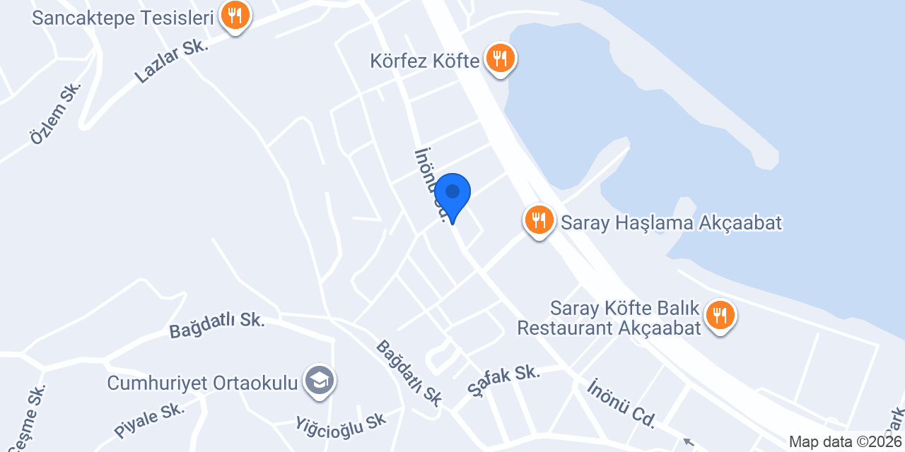 Özköroğlu Mobilya konumu