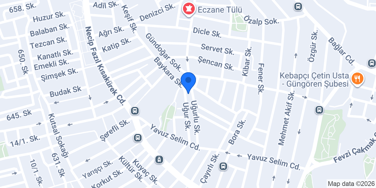 Güneştepe pide lahmacun salonu konumu