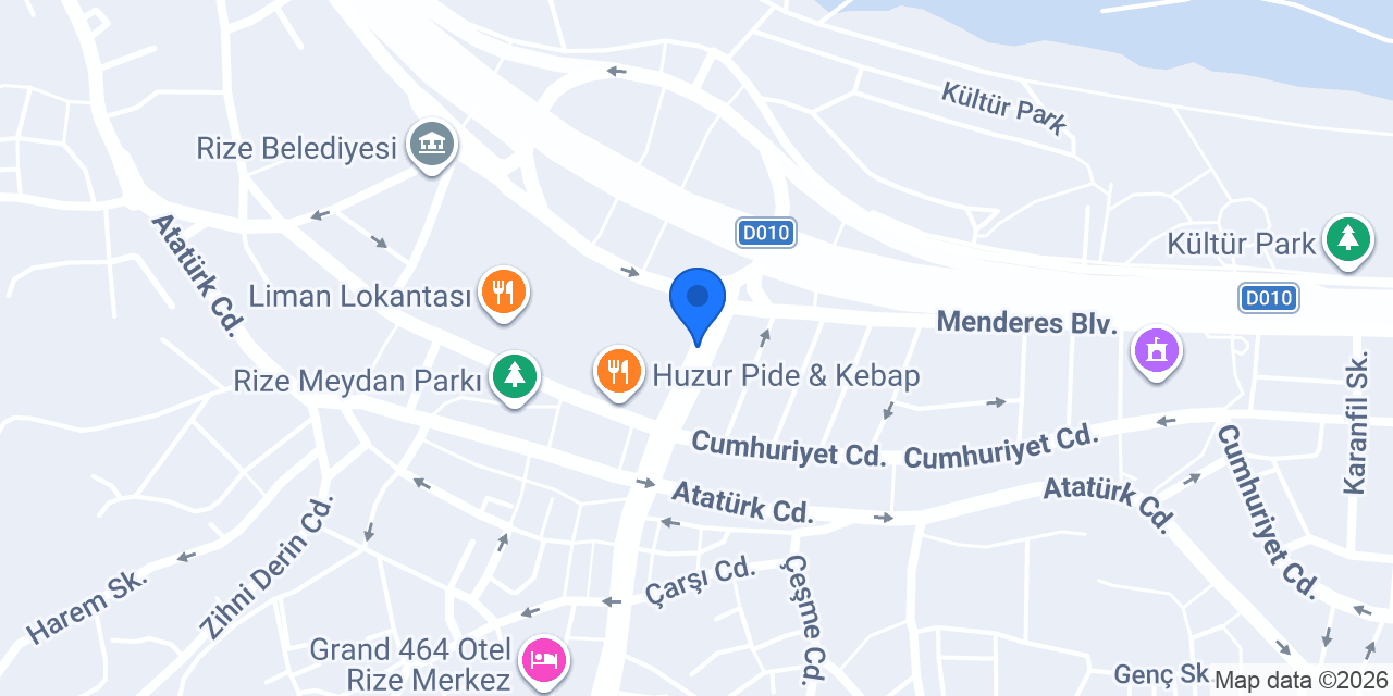 Rize Web Tasarım - DumanSoft konumu