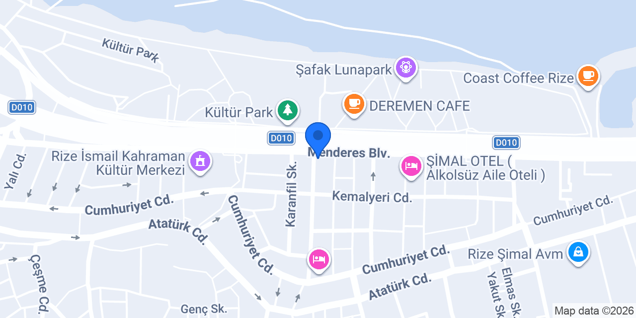 Alman Lastik Continental Rize konumu