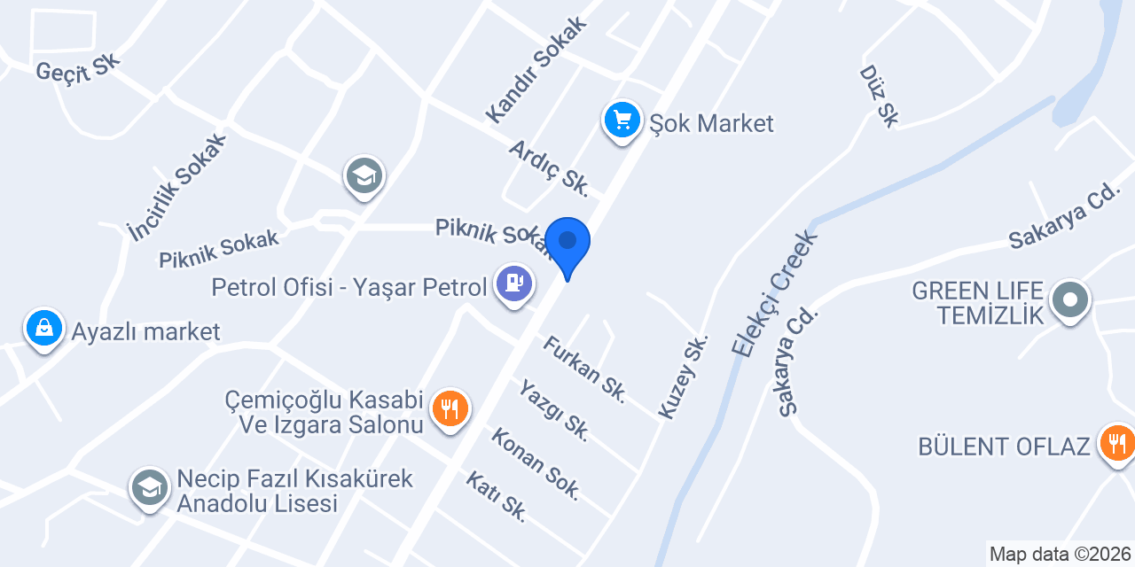 MG Yapı Dekorasyon konumu