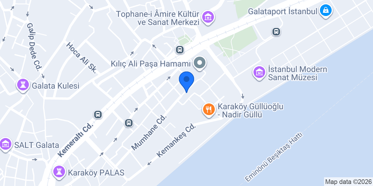 Studio Karaköy konumu
