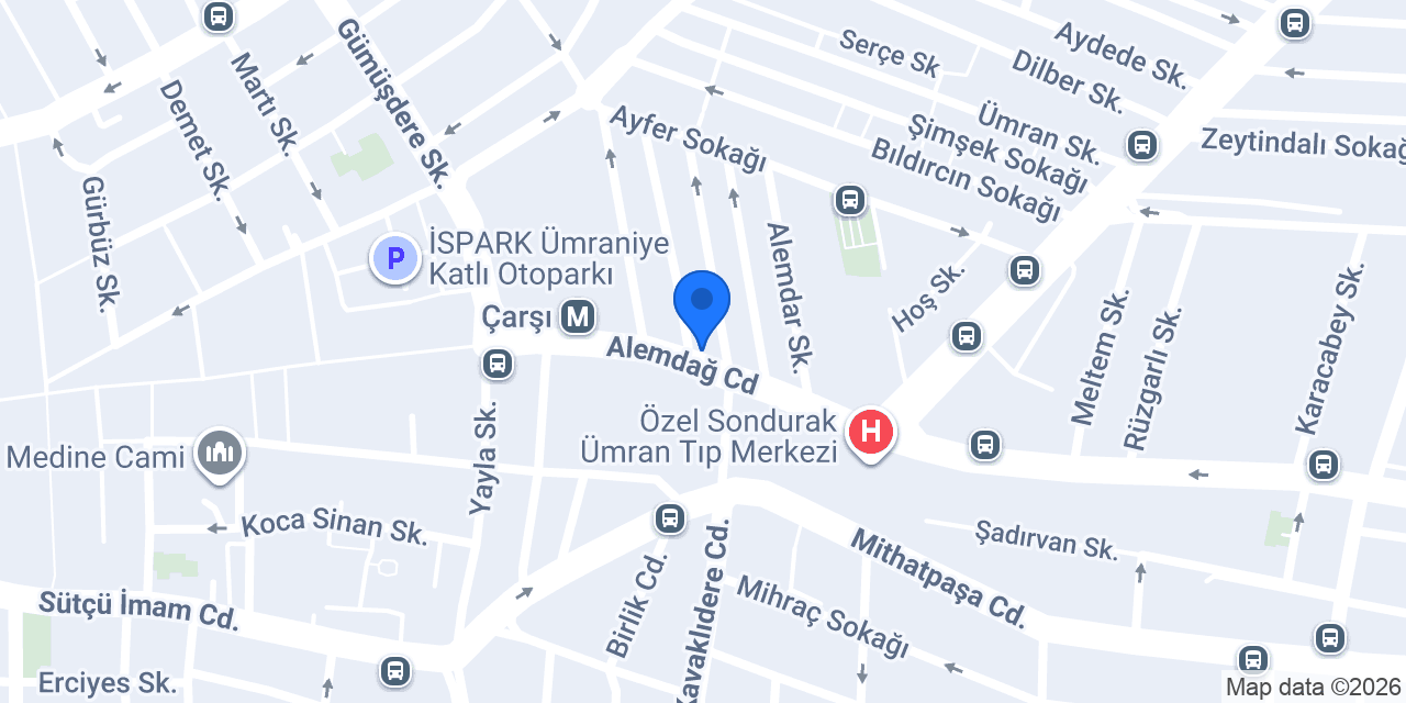 Çetin Optik Ümraniye konumu