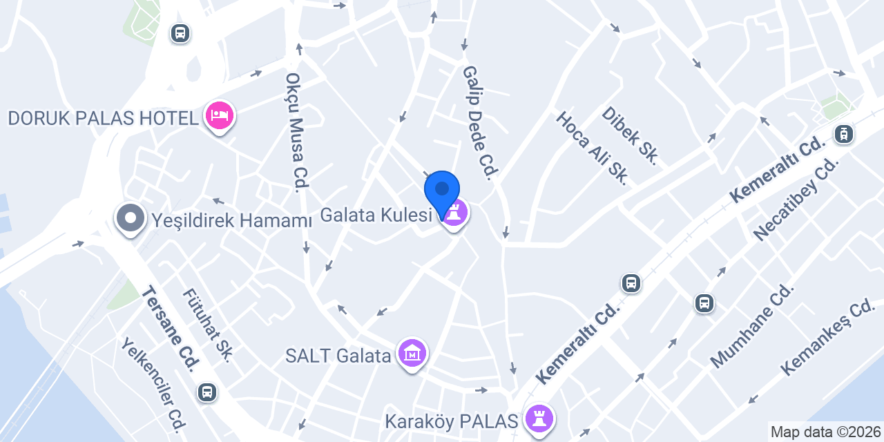 Firuzende Galata konumu
