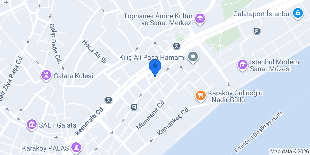 SuB Karakoy Hotel konumu