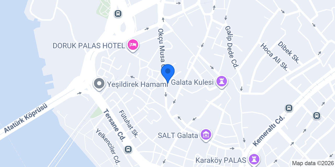 Grand Galata Spa Masaj Hamam konumu