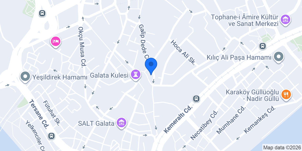 GALATA BERA GİFT SHOP konumu