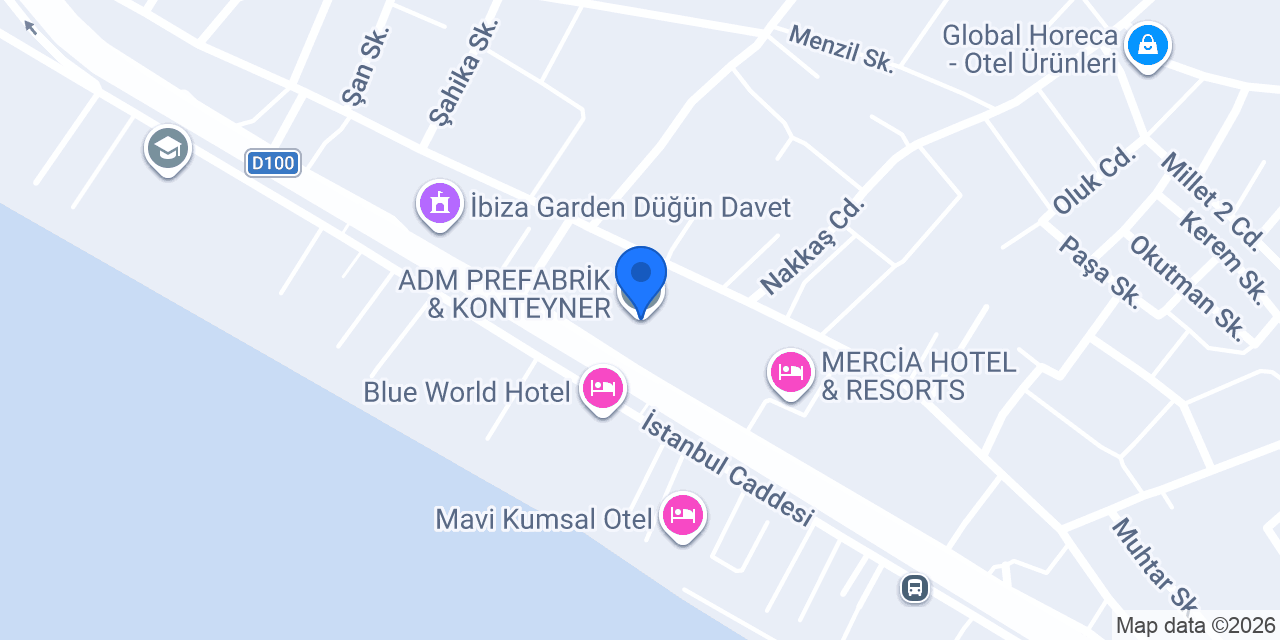 ADM PREFABRİK & KONTEYNER konumu