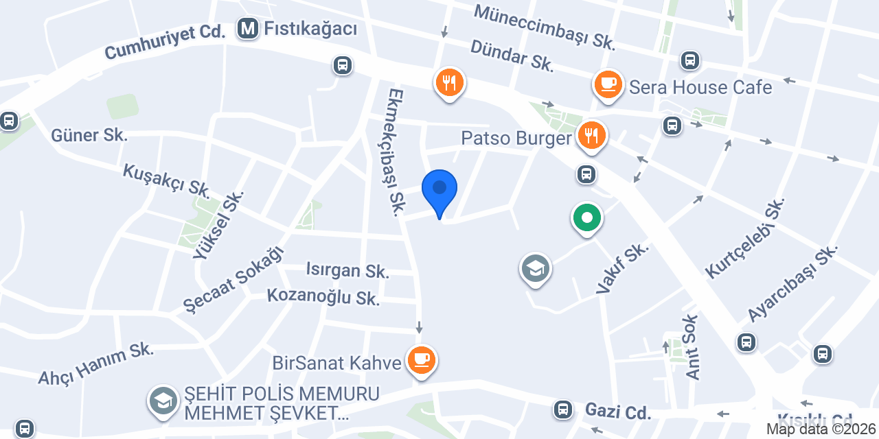 Odan Suite Üsküdar konumu