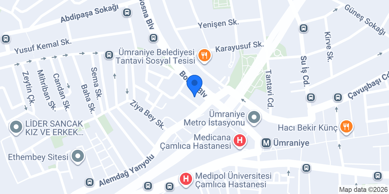 ÖZEL UNUTMAZ TIP MERKEZİ konumu
