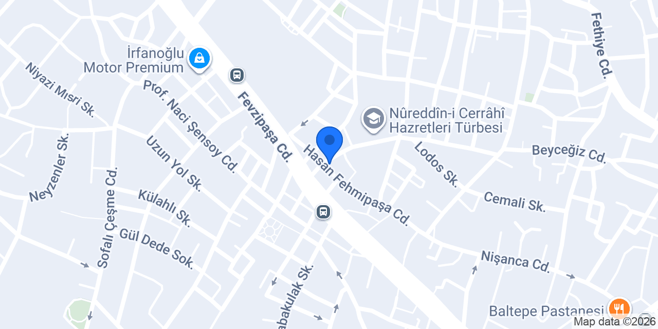 Yüsra Moda ve Terzi konumu
