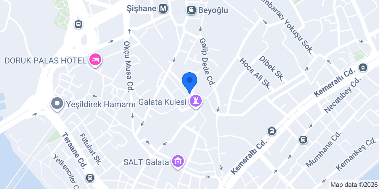 Viyana Kahvesi Galata Tower konumu
