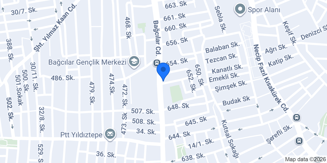BAY SOS HATAY DÖNER 8.ŞUBE konumu