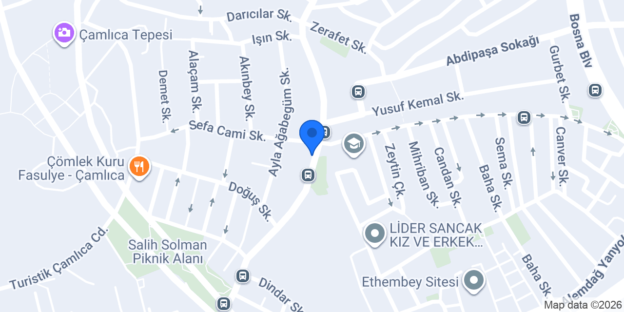 Defne İletişim konumu