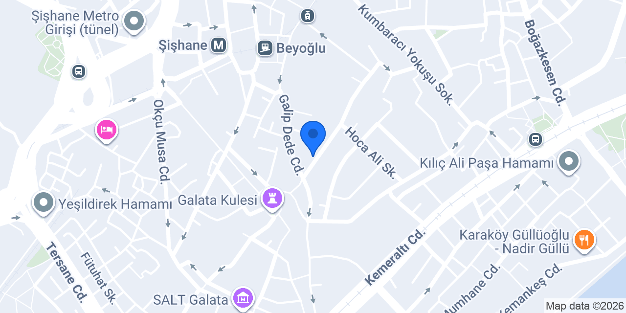 Bahçe Galata konumu