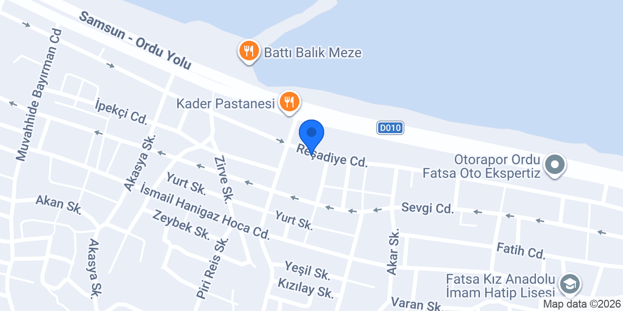 S.s. Fındık Tarım Satış Kooperatifi konumu