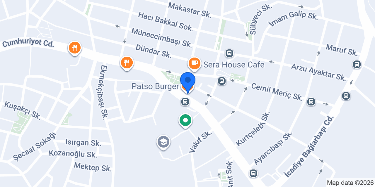 Patso Burger konumu