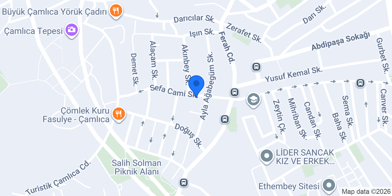 Çamlıca Erkek Kuaförü konumu