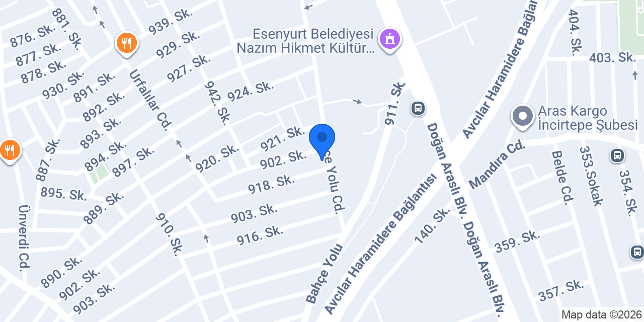 Dilim ekmek konumu