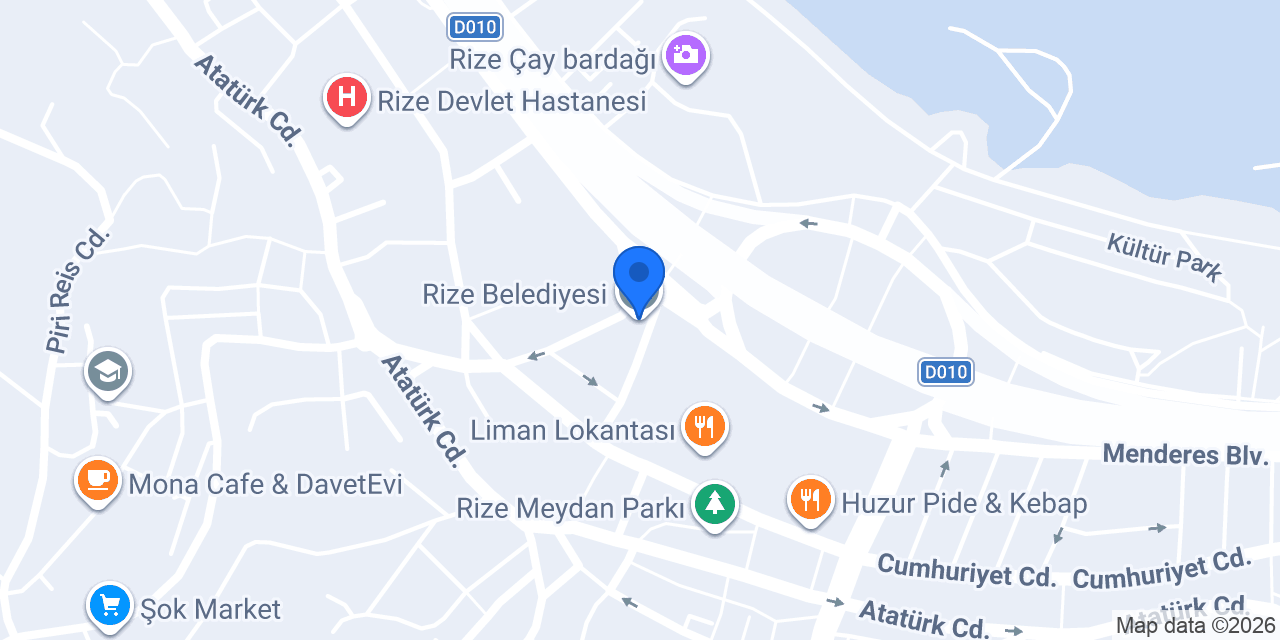 Rize Belediyesi konumu