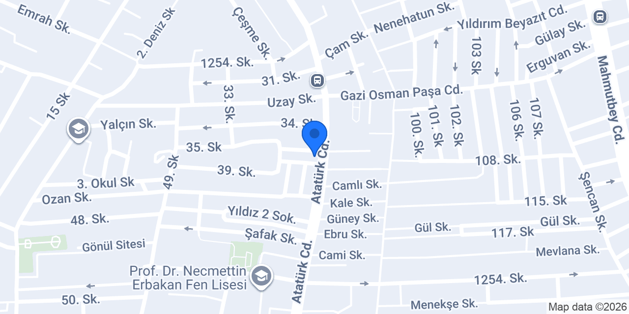 Öztürk Pasta & Cafe konumu