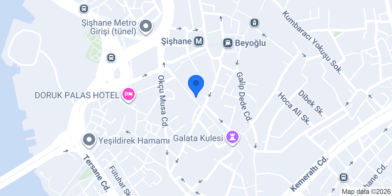 Galata Pearl Hotel konumu