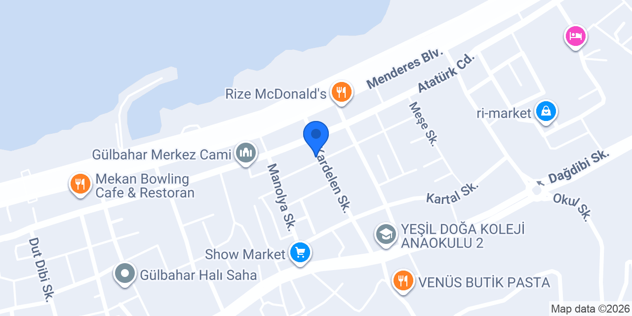 Trend Adıyaman Çiğköfte Rize konumu