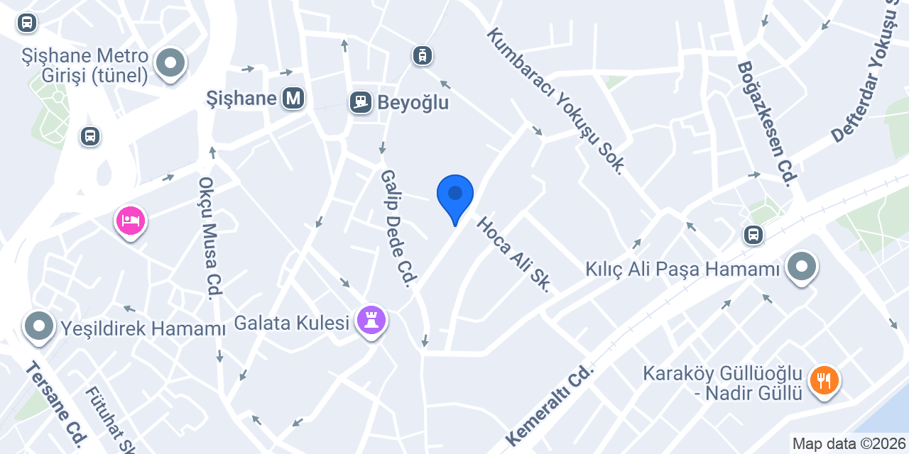 BE #begartdesign Galata Şubesi konumu