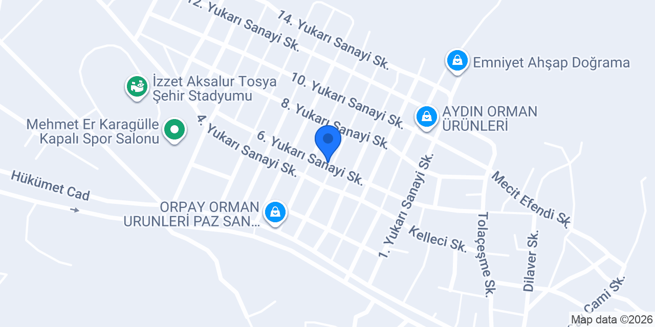 Mega Ahşap Ürünleri konumu