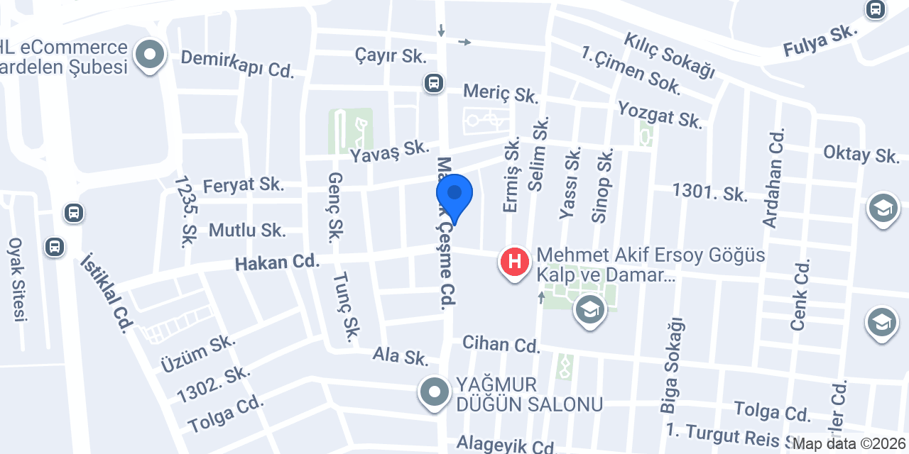 Akbank konumu
