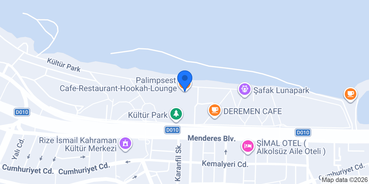 Palimpsest Cafe-Restaurant-Hookah-Lounge konumu