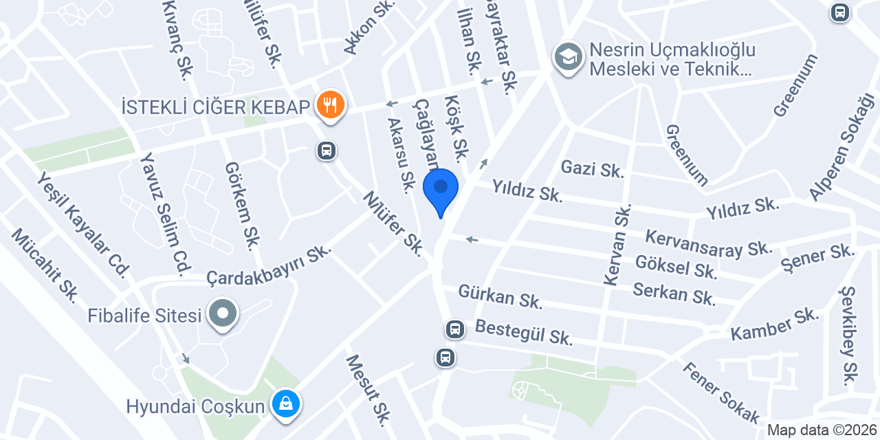 Komagene Çekmeköy Mimar Sinan konumu