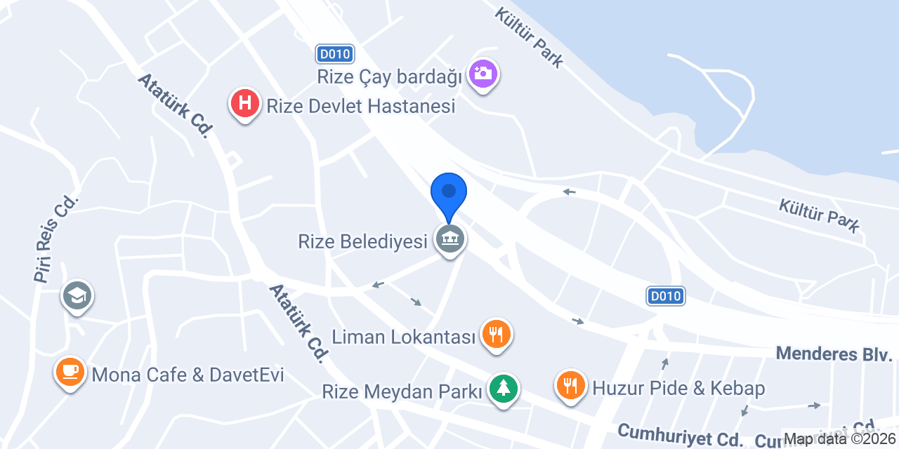 Rize Kordon Taksi konumu