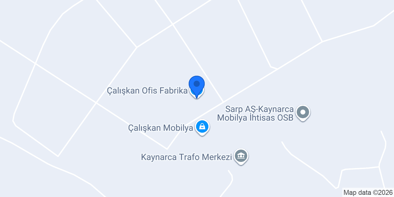 Çalışkan Ofis Fabrika konumu