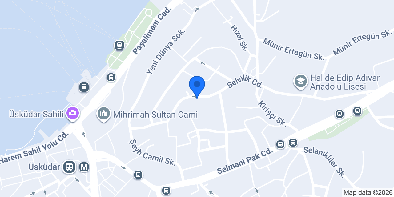 Üsküdar 7/24 çilingir ÇETİNKAYA konumu