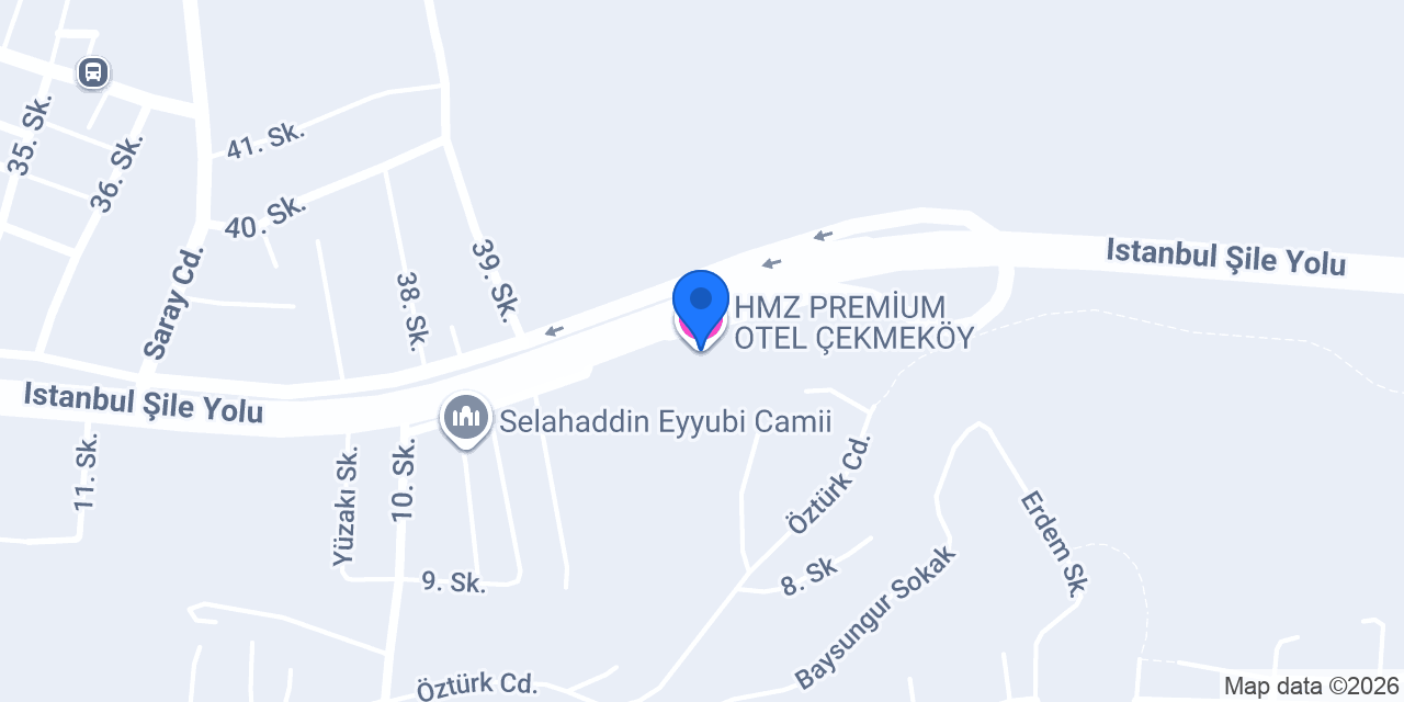 HMZ PREMİUM OTEL ÇEKMEKÖY konumu