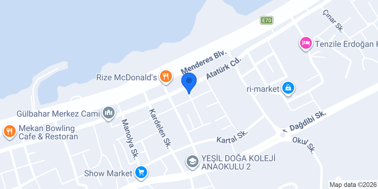 Blacksea Pizza konumu