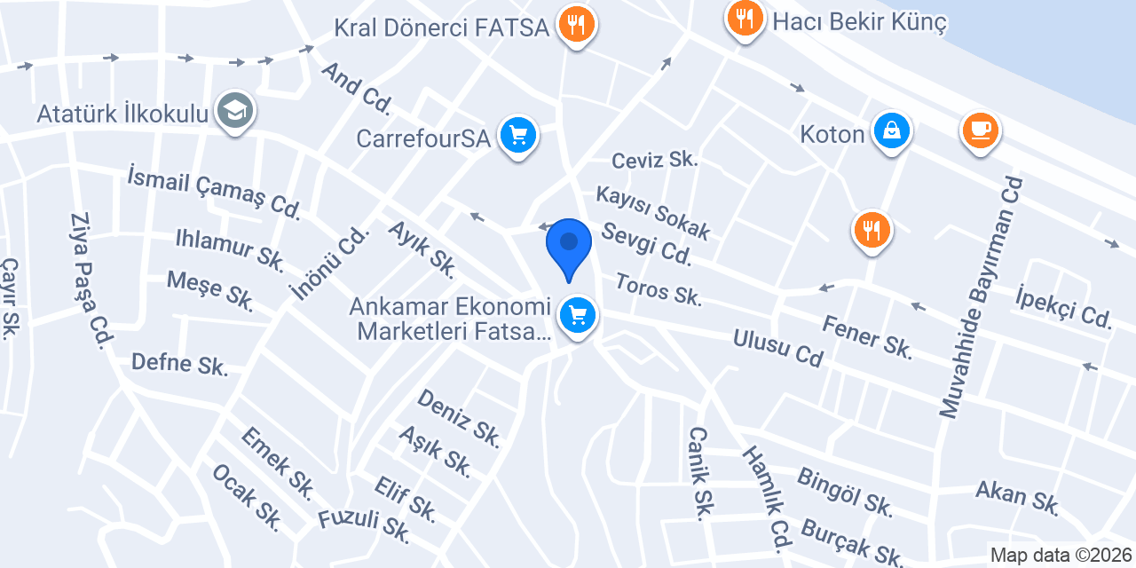 Sakarya Ortaokulu konumu