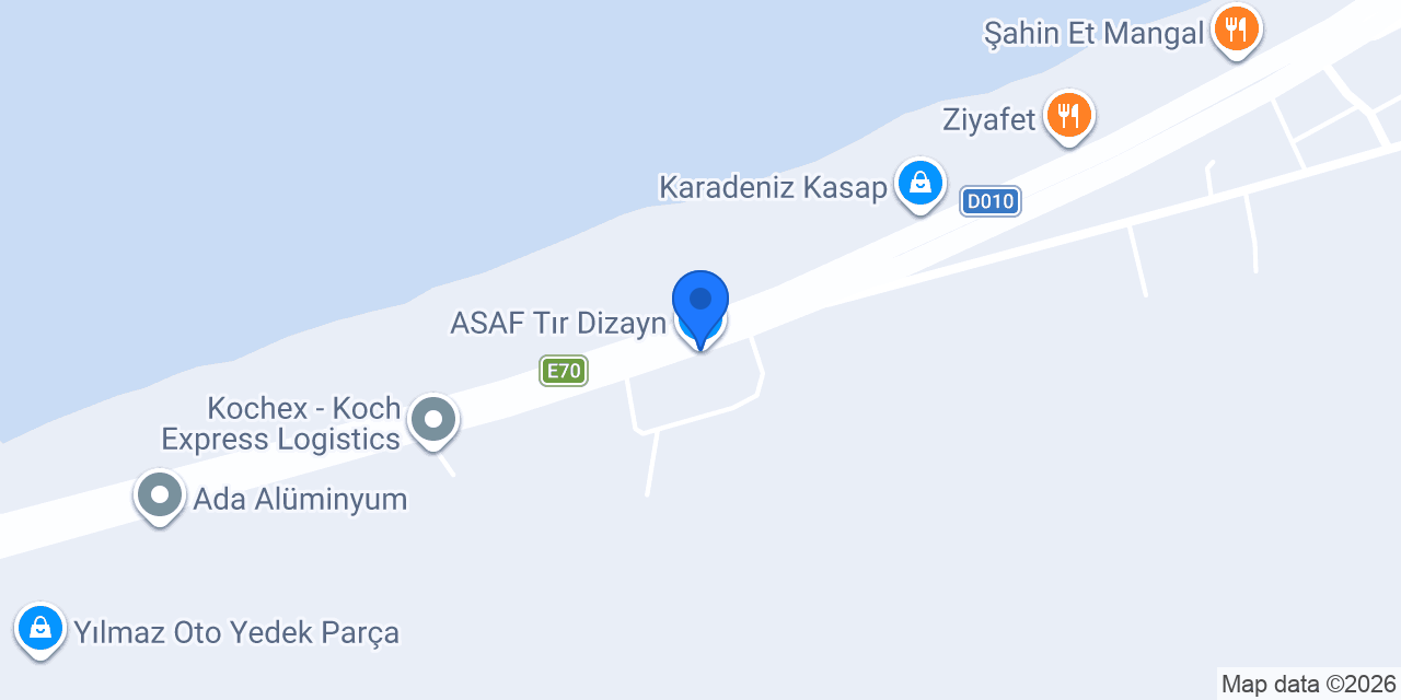 ASAF Tır Dizayn konumu