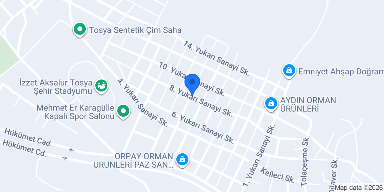 ÇAKIROĞLU ORMAN ÜRÜNLERİ konumu