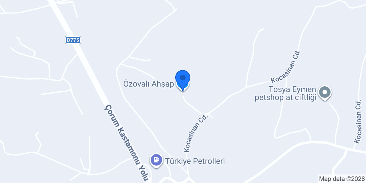 Özovalı Ahşap konumu