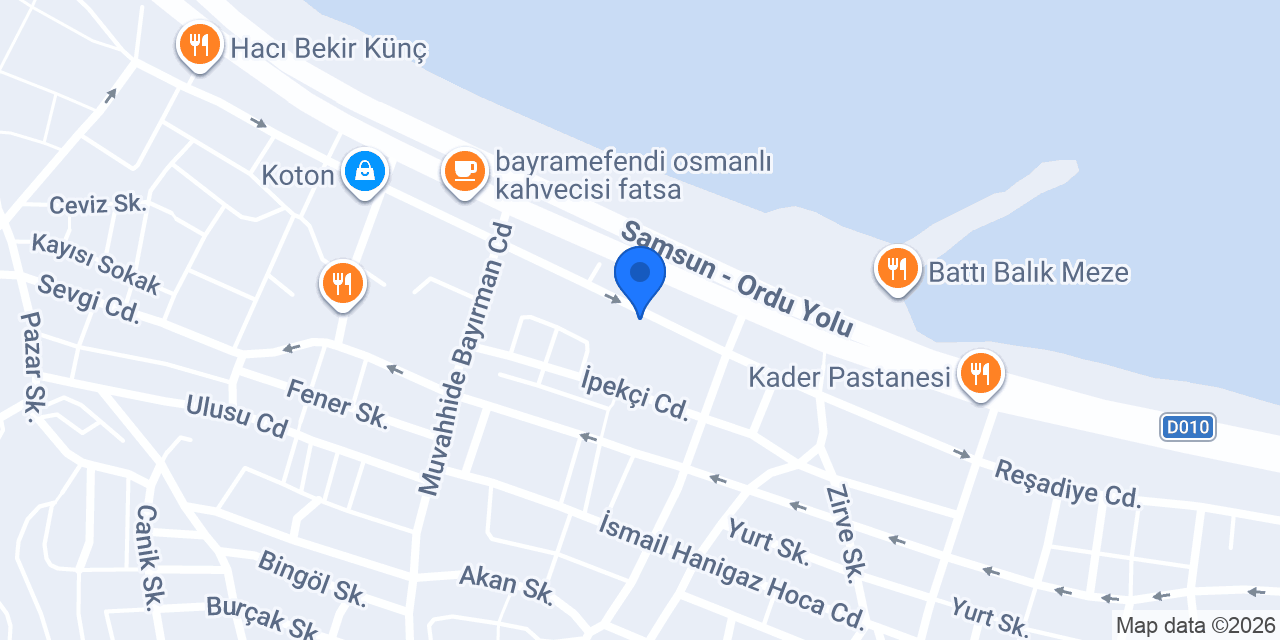 Tostaş AVM Fatsa konumu