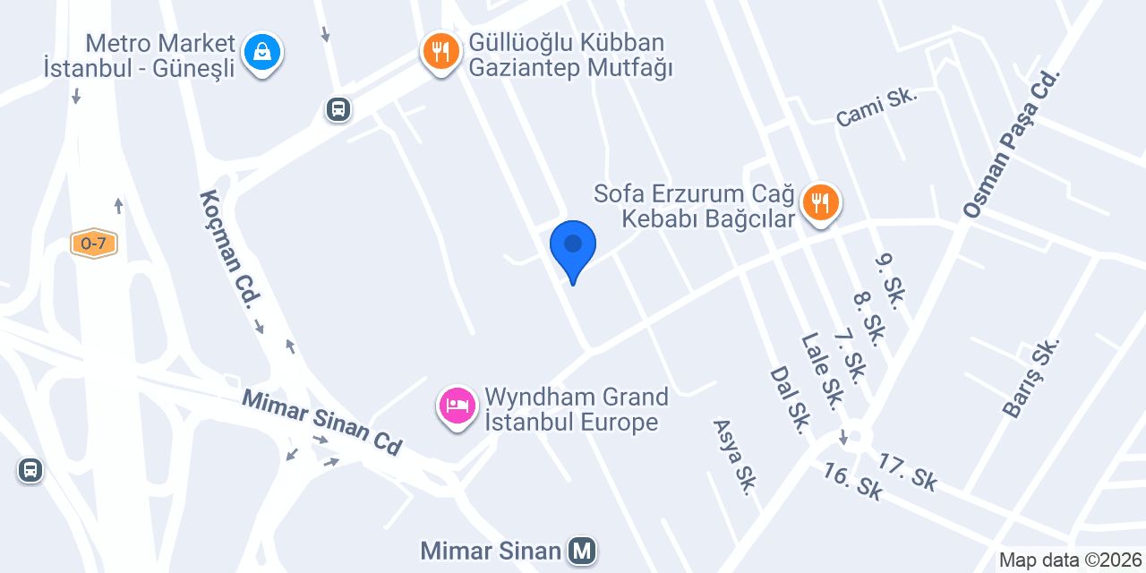 YeşilYurt Örme Tekstil konumu