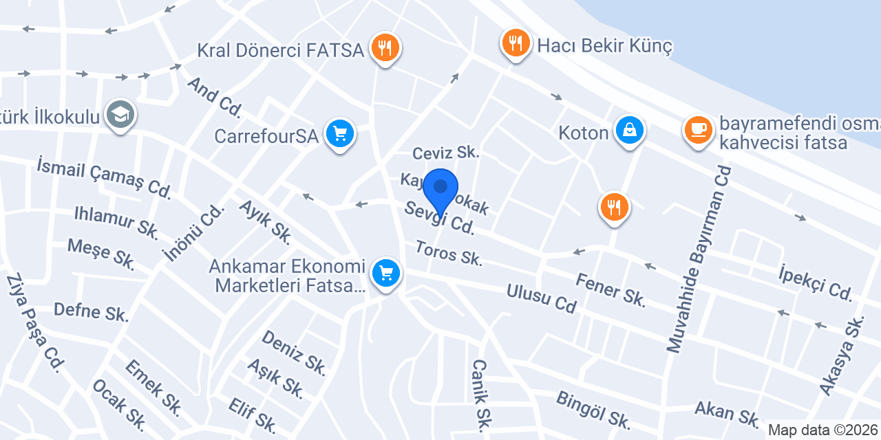 Fatsa Net internet cafe konumu