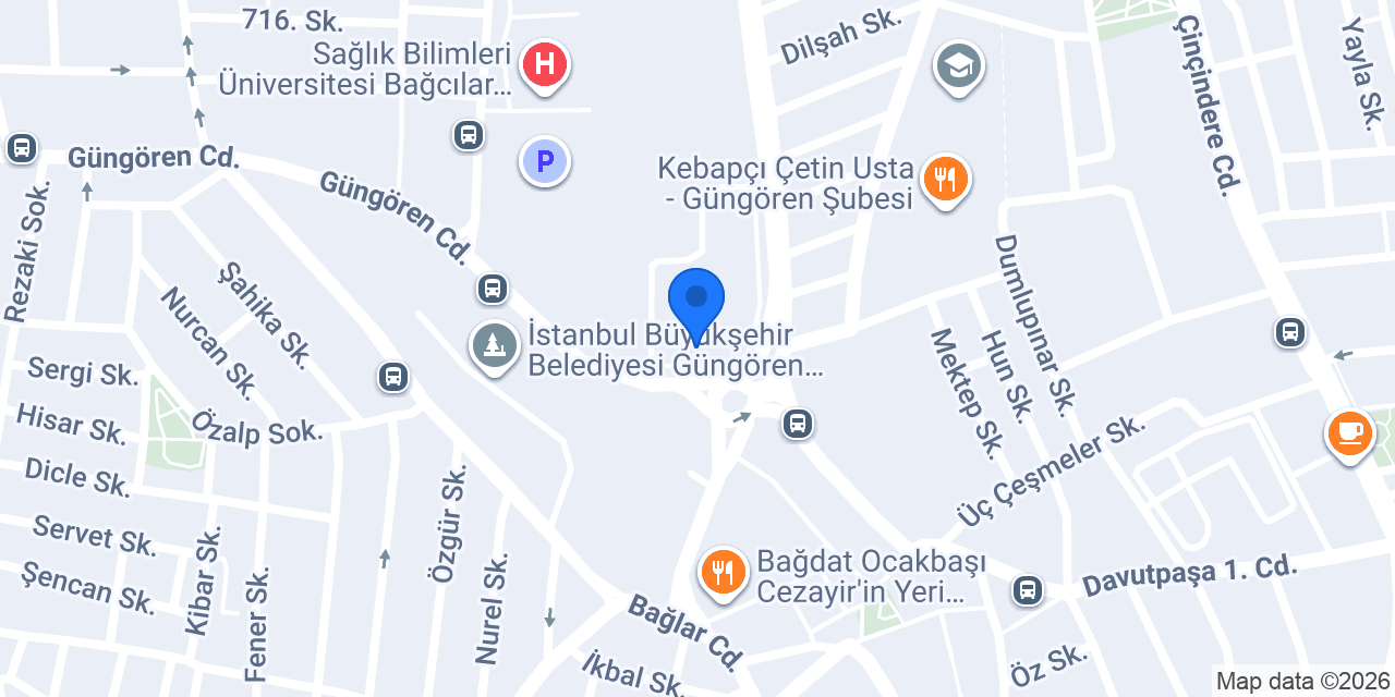 Enesdent Bağcılar konumu