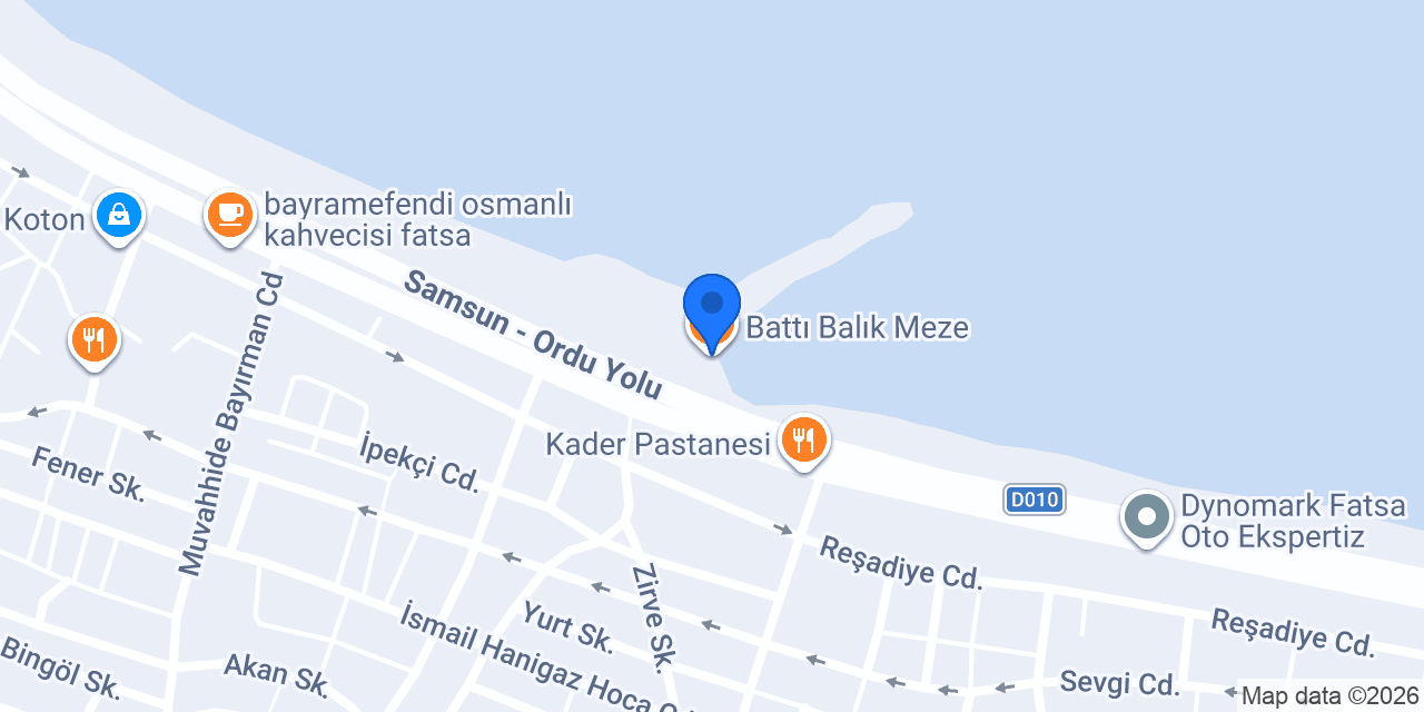 Battı Balık Meze konumu