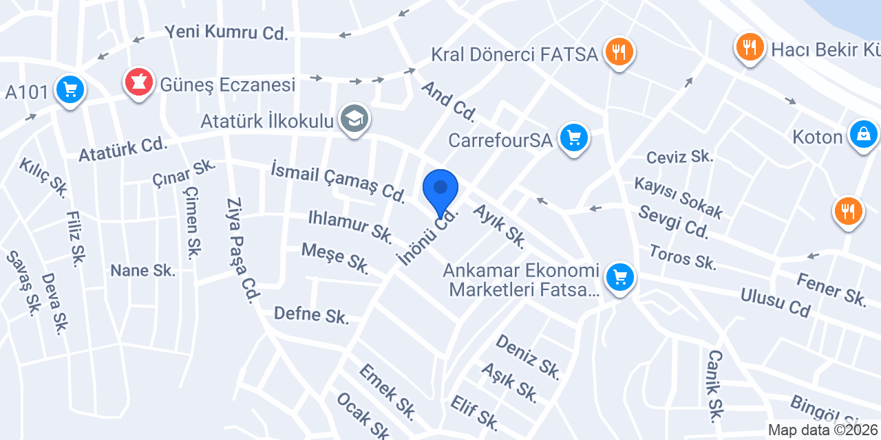 Karamolla Eczanesi konumu