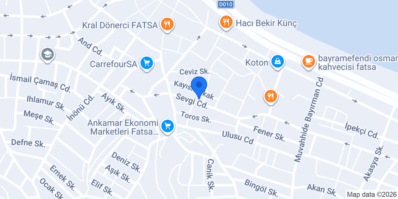 Baştepe Yapı Market konumu